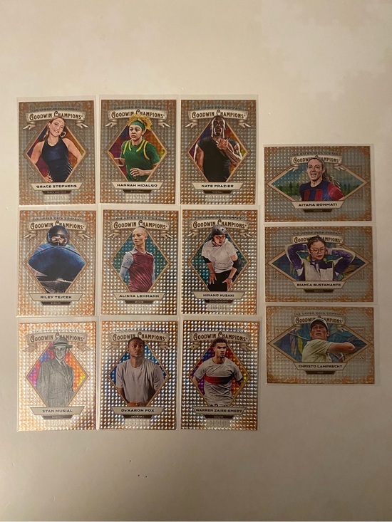 Goodwin Champions Other - 2025 Goodwin Champions Orange Dots /399 Lot (12 Cards)